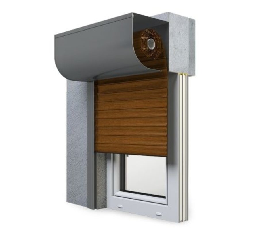 Frontaanbouwroldeur Aluprof SKP halfrond