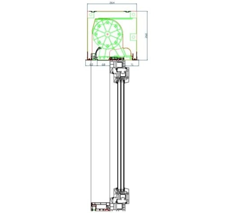 Aluprof bovenrolluik SKB Styroterm
