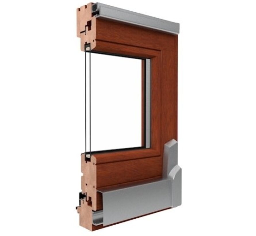 Kiepschuifpui hout 88mm