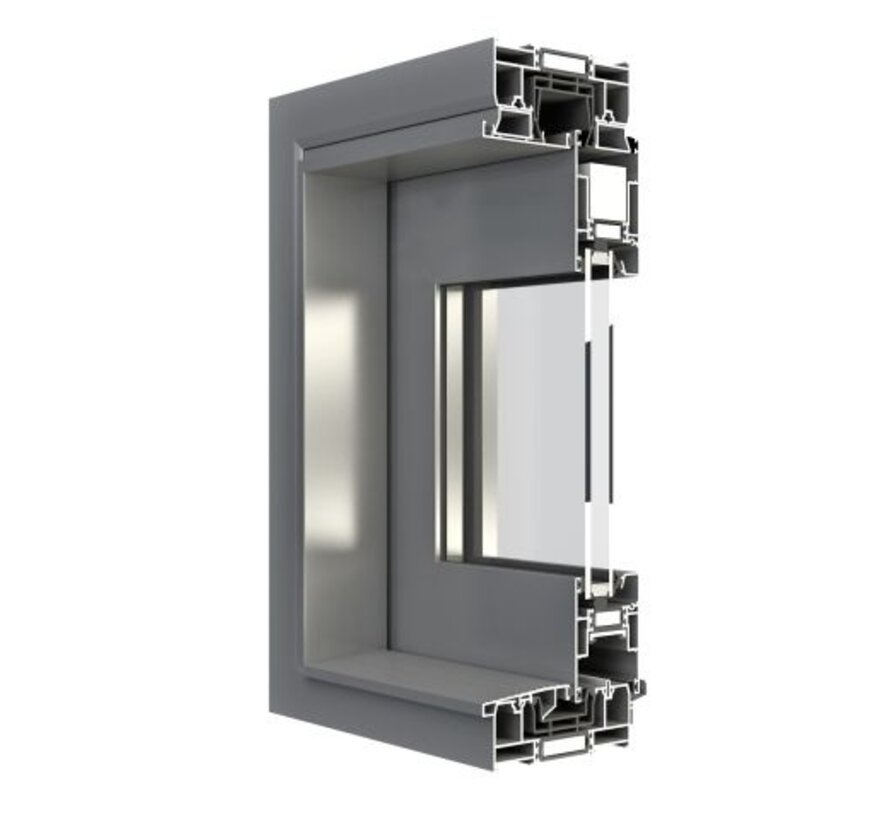 Hefschuifpui Aluminium mb59