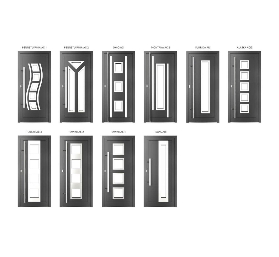 Voordeur Aluminium mb70