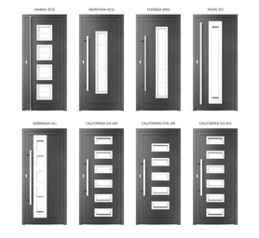 Aluminium deur MB-70HI