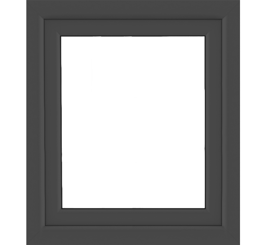 Draai kiep raam 90x105 Intrek (Verdiept) - Antraciet