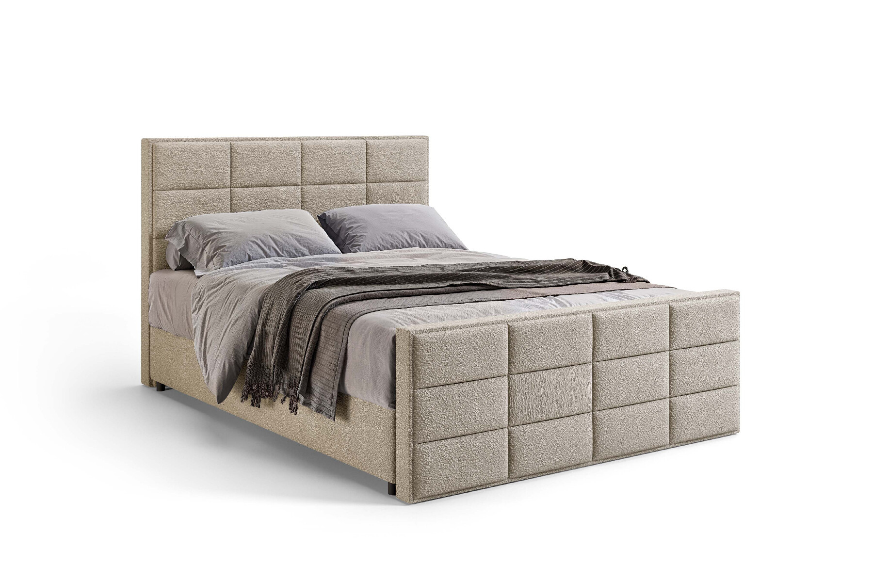 Vlakke boxspring Bari
