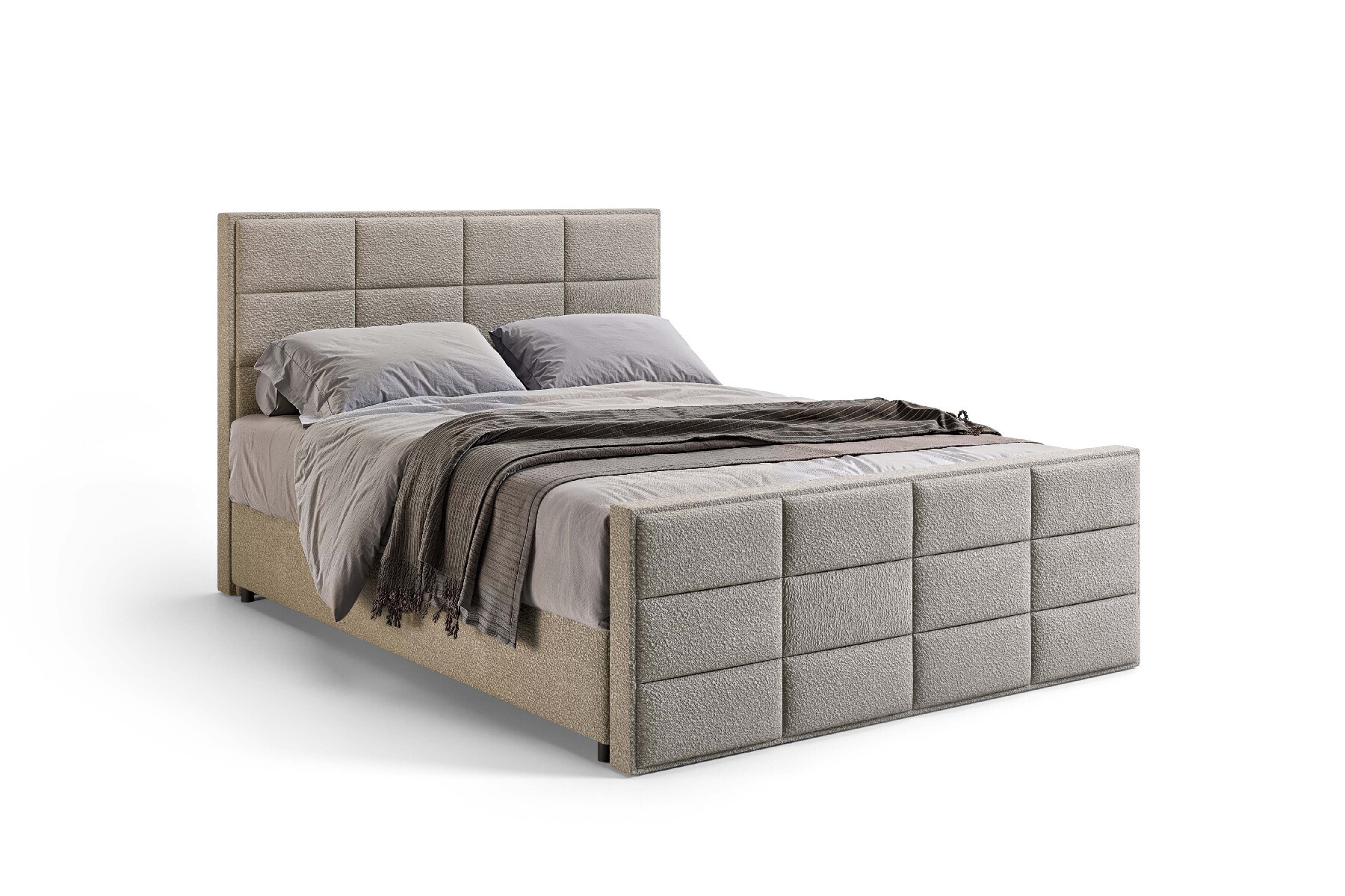 Vlakke boxspring Bari