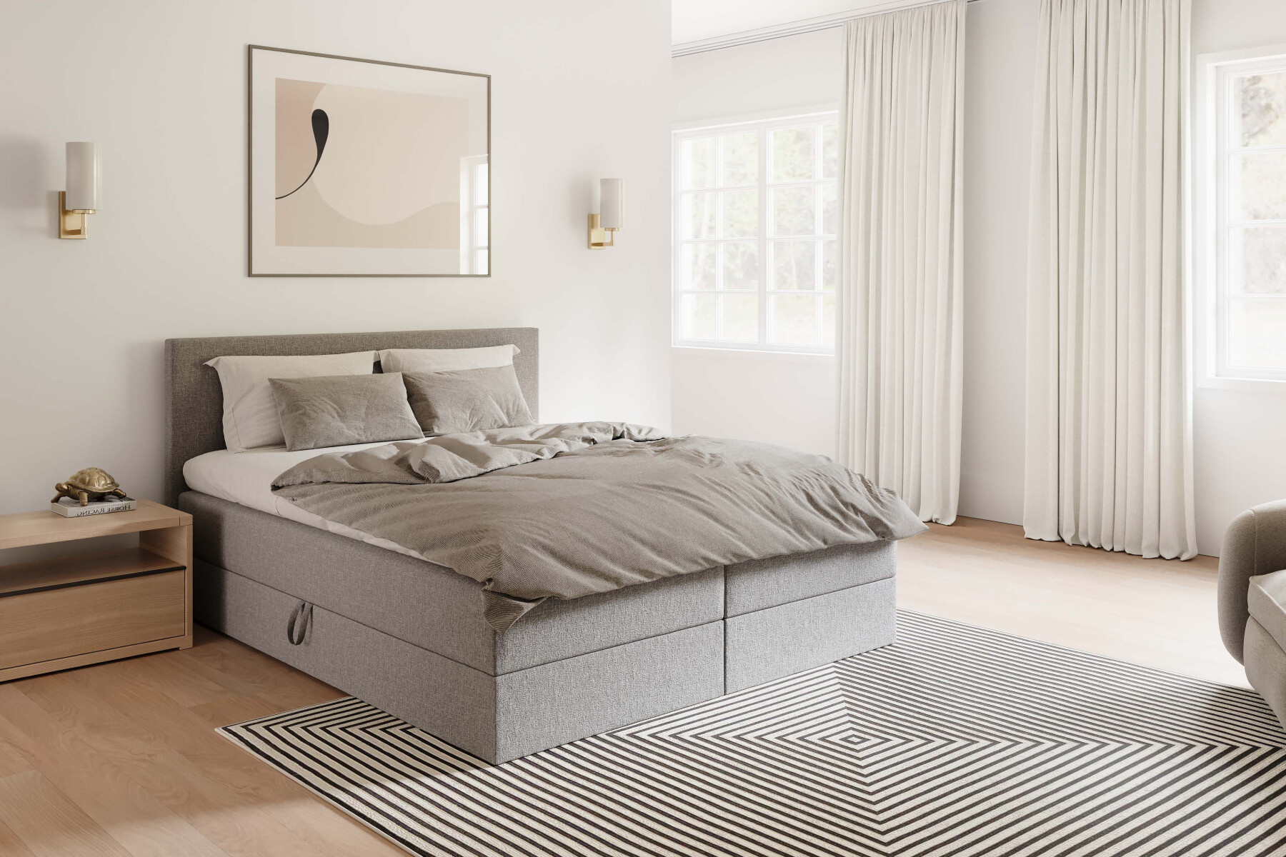 Boxspring met opbergruimte Lugano