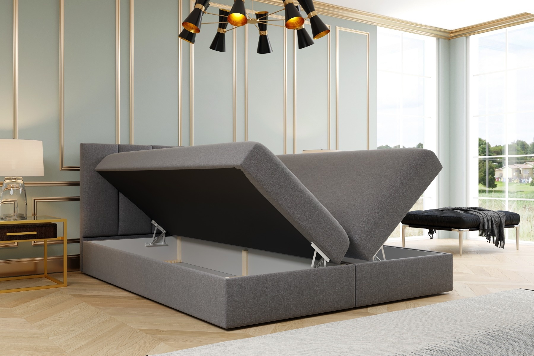 Boxspring met opbergruimte Faro