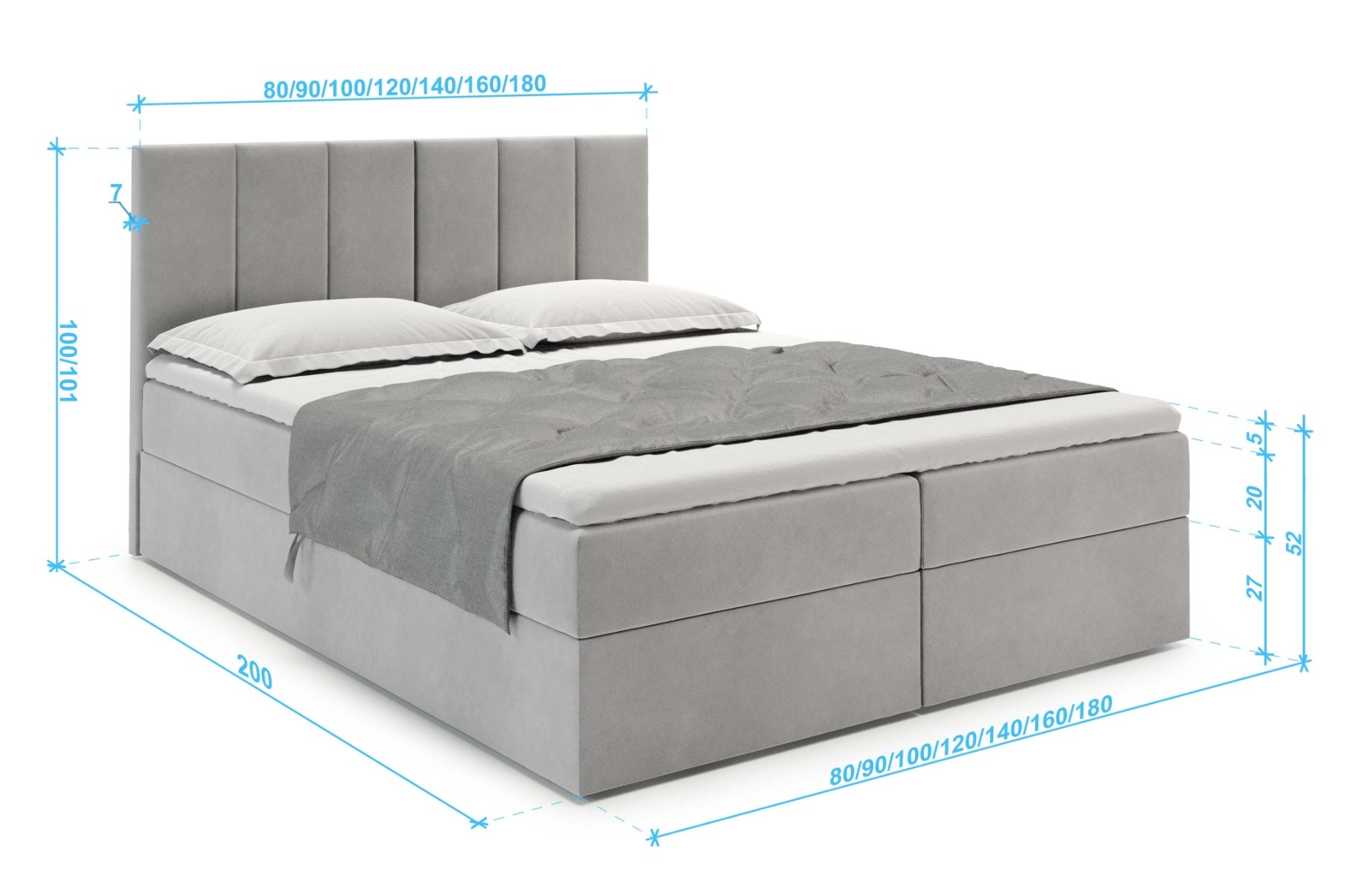 Boxspring met opbergruimte Faro