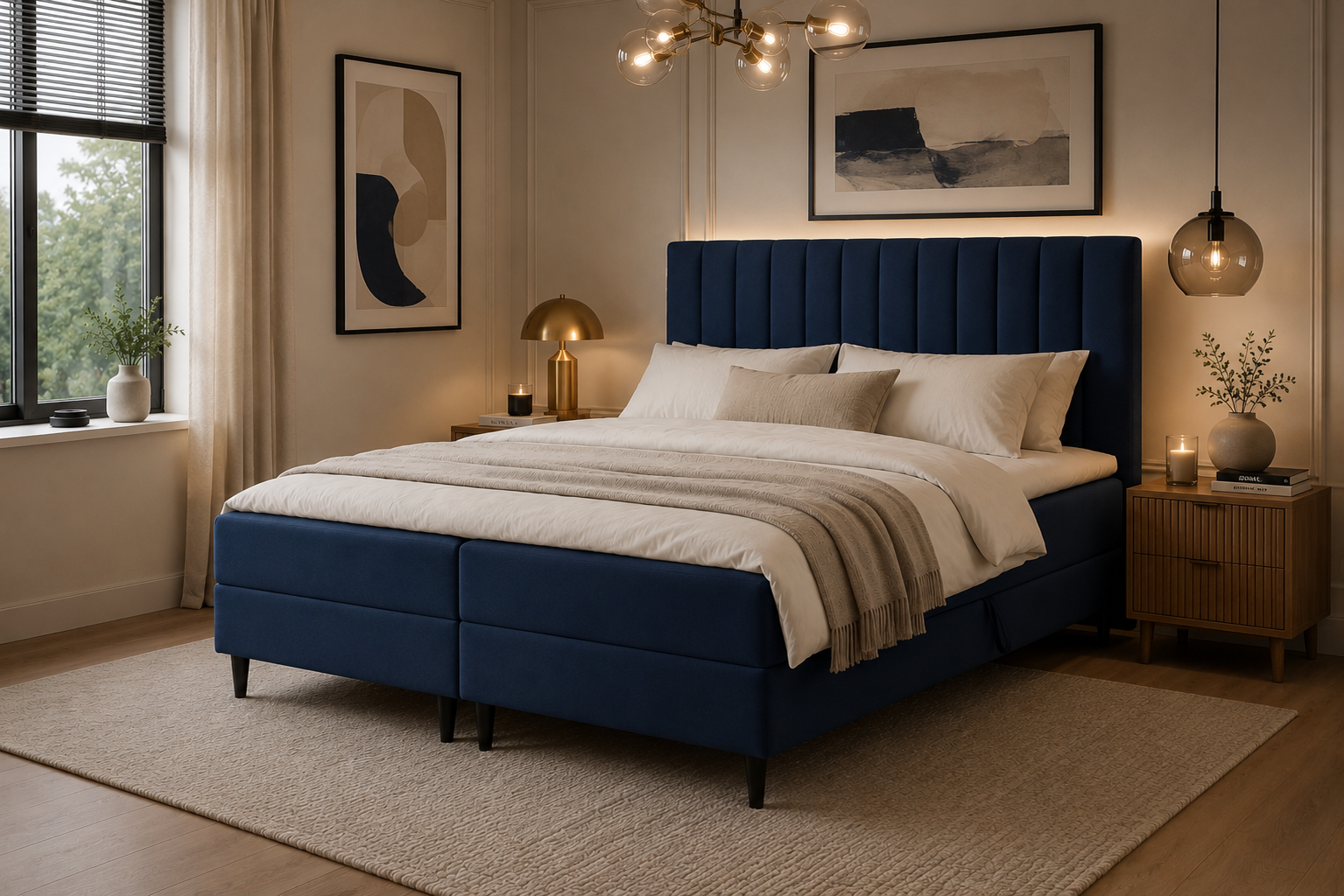 Boxspring met opbergruimte Perugia