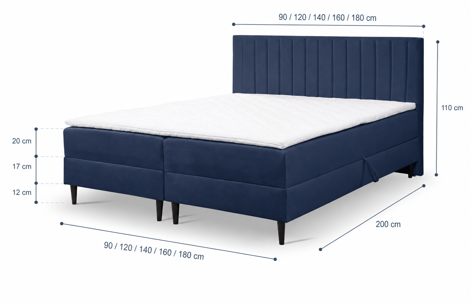 Boxspring met opbergruimte Sedona