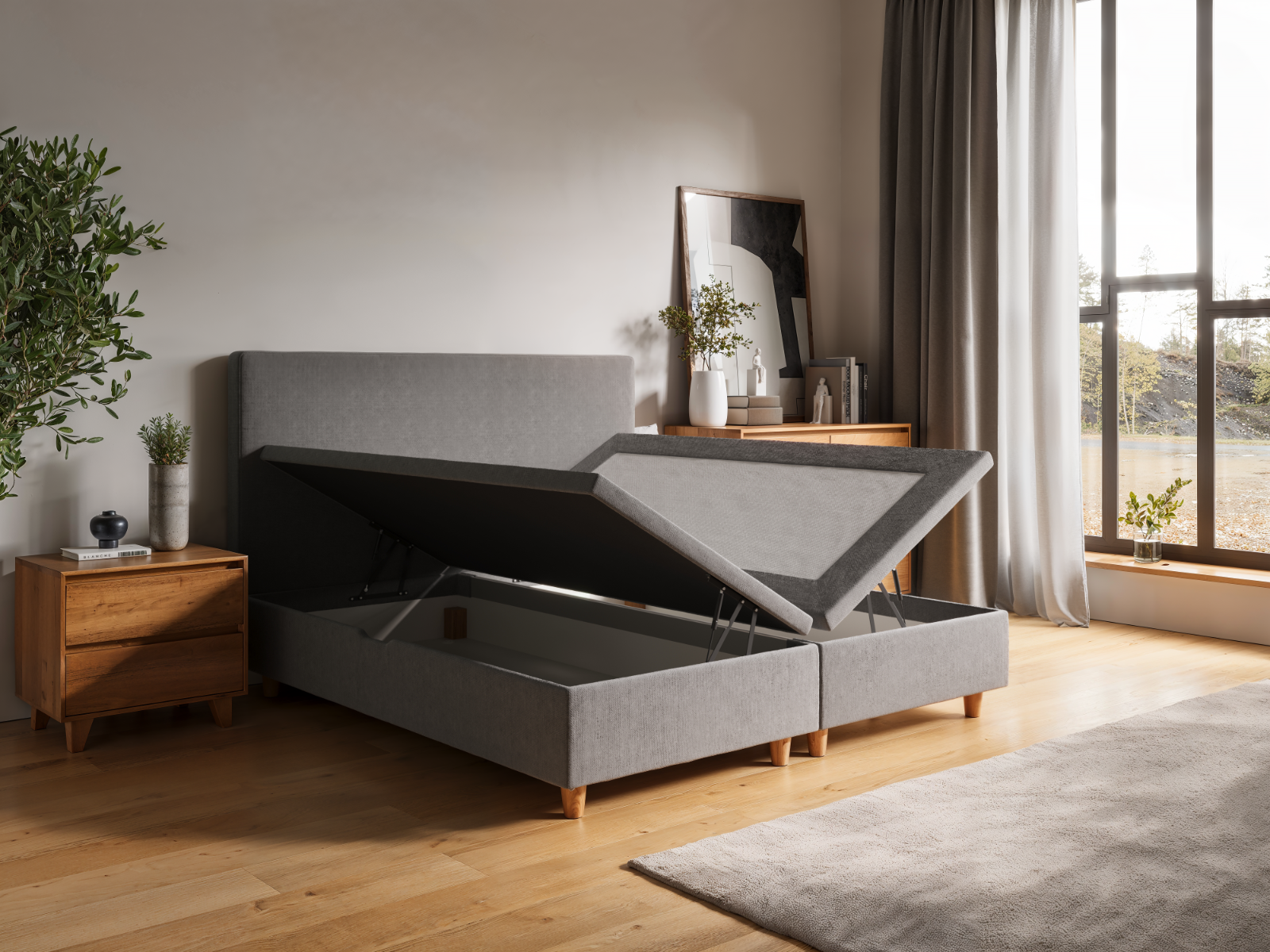 Boxspring met opbergruimte Palm Springs