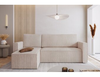 Elba - 3-zits slaapbank met chaise longue en opbergruimte