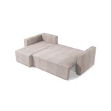 Elba - 3-zits slaapbank met chaise longue en opbergruimte