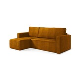 Elba - 3-zits slaapbank met chaise longue en opbergruimte