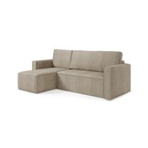 Elba - 3-zits slaapbank met chaise longue en opbergruimte