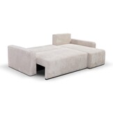 Capri - 3 zits slaapbank met Chaise lounge en opbergruimte