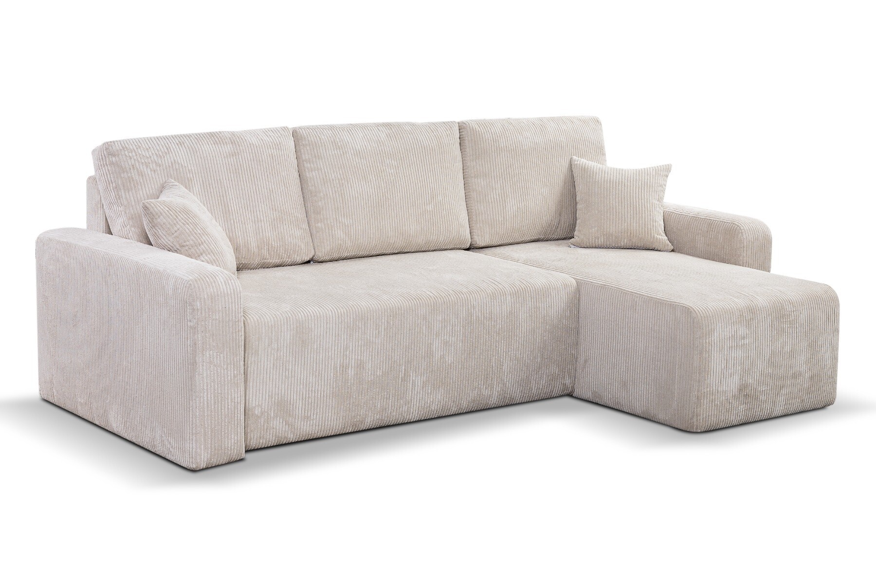 Capri - 3 zits slaapbank met Chaise lounge en opbergruimte