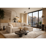 Capri - 3 zits slaapbank met Chaise lounge en opbergruimte