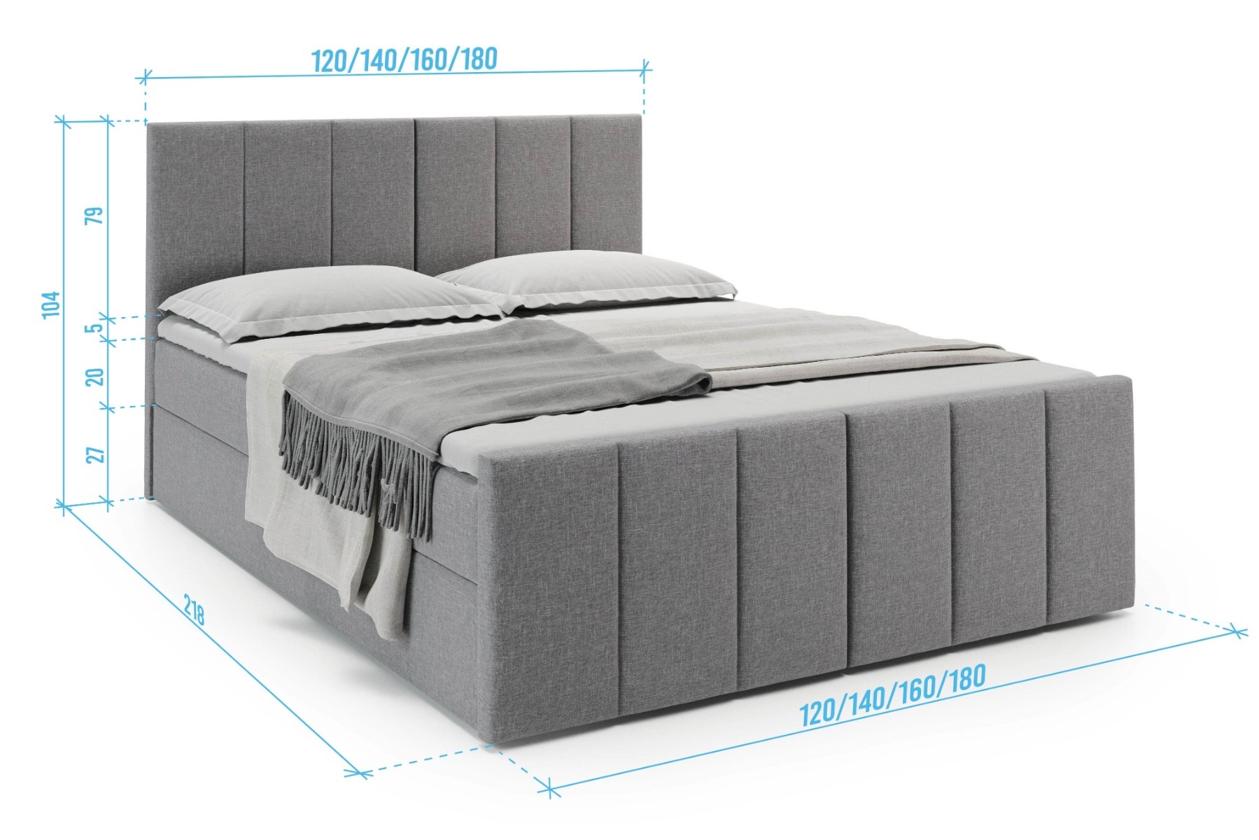 Boxspring met opbergruimte Zürich