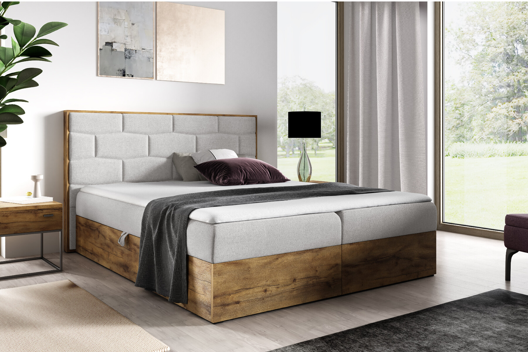 Boxspring met opbergruimte Basel
