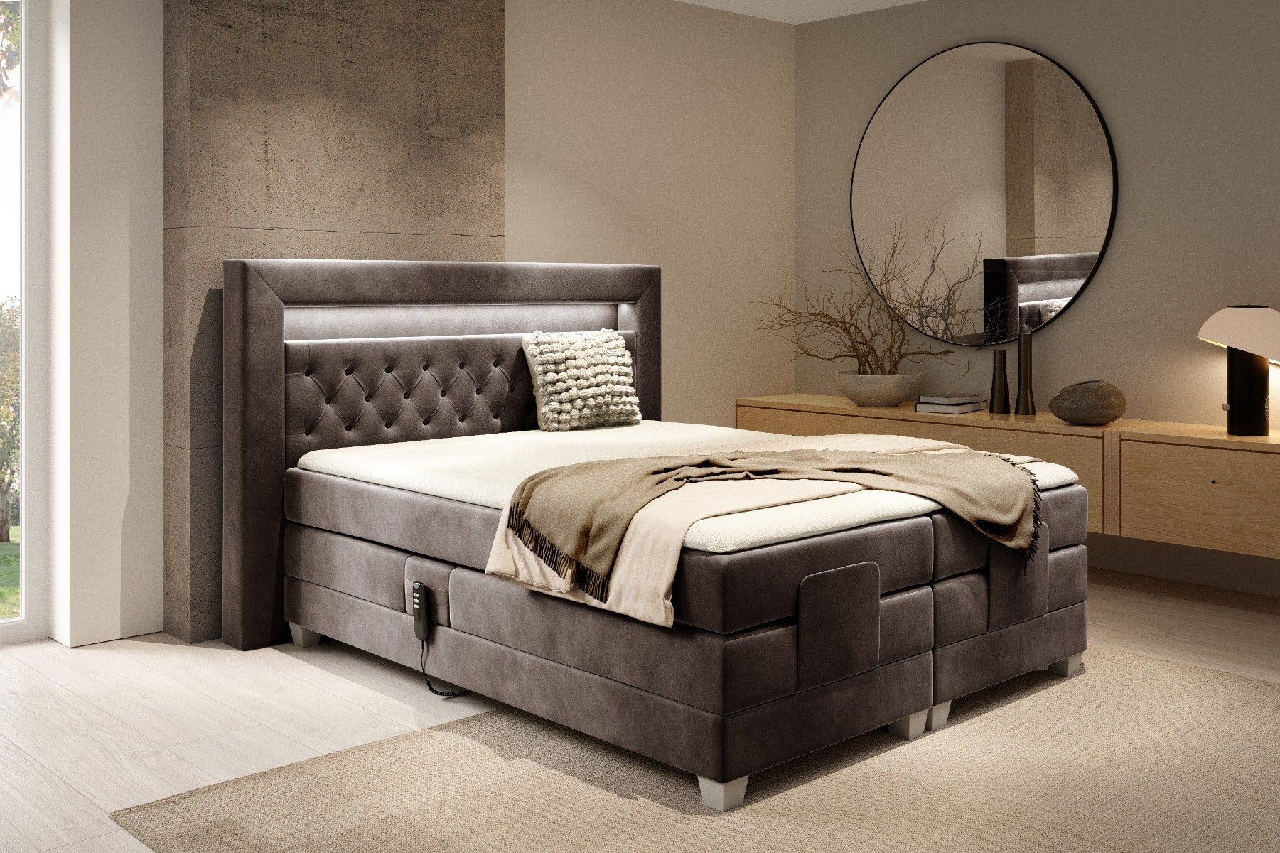 Elektrische Boxspring Élégance