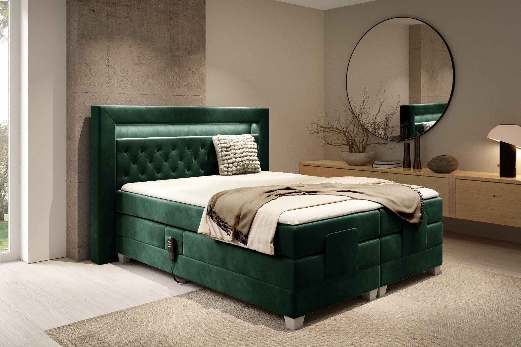 Elektrische Boxspring Sint-Moritz