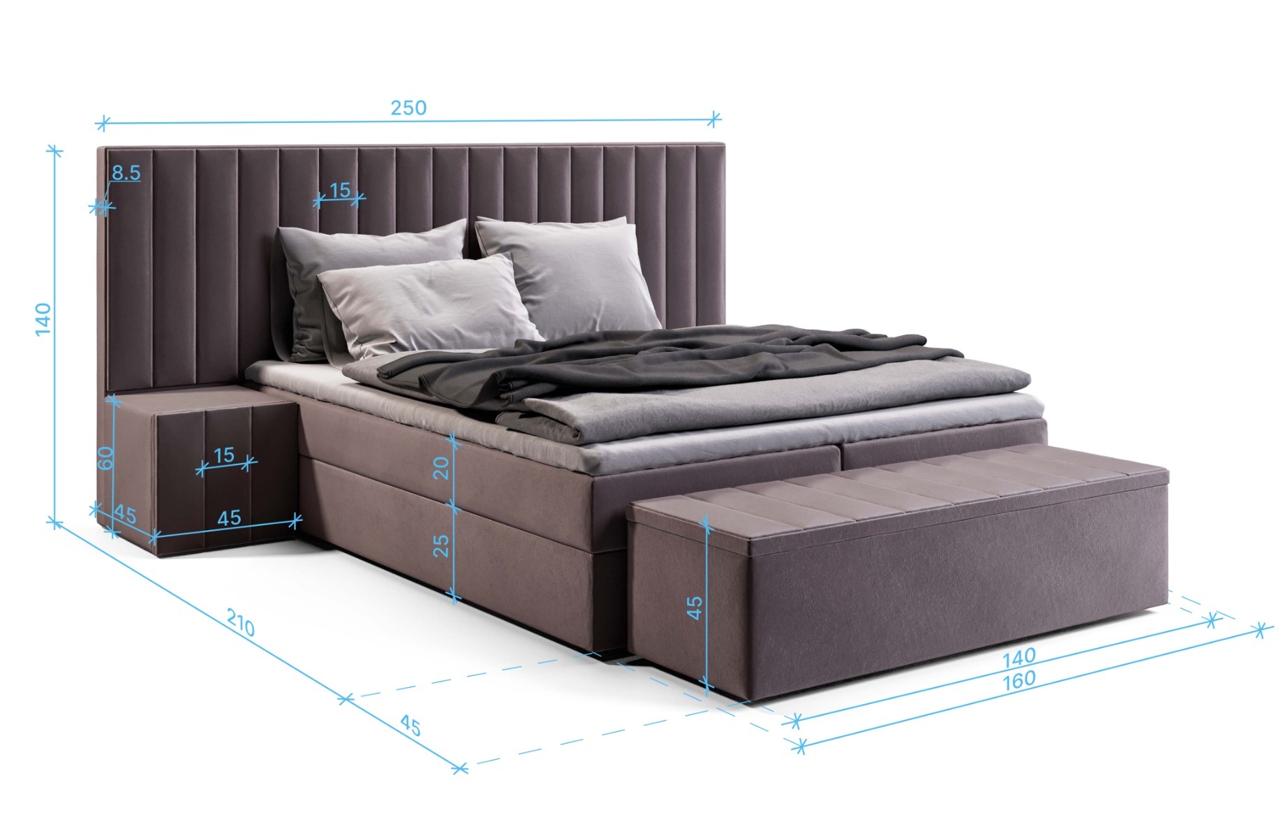 Luxe Boxspring Valence