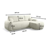 Valencia Hoekslaapbank met Chaise Longue
