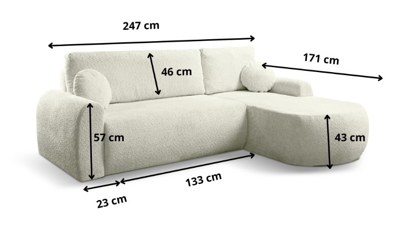 Valencia Hoekslaapbank met Chaise Longue