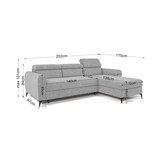 Lecce Hoekslaapbank met Chaise Longue