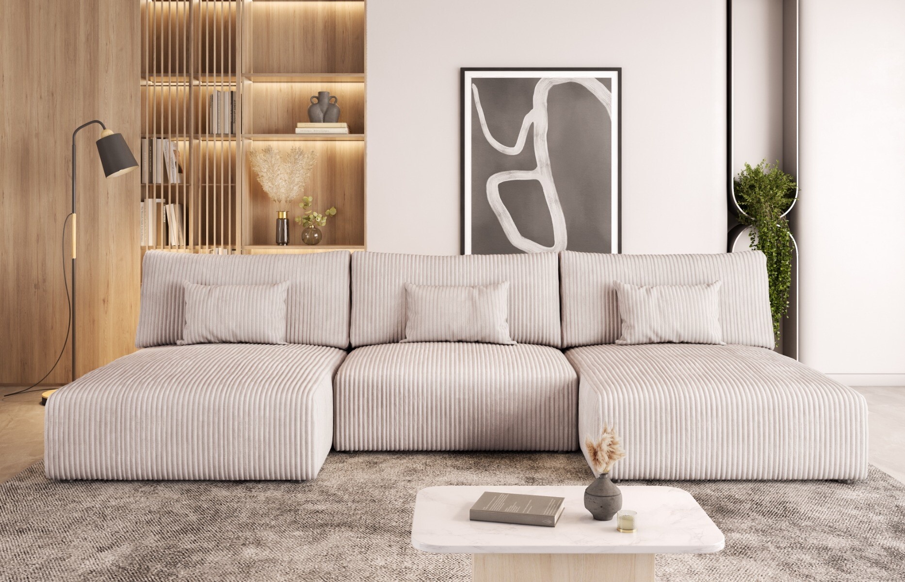 Arezzo U-Vorm Design Slaapbank