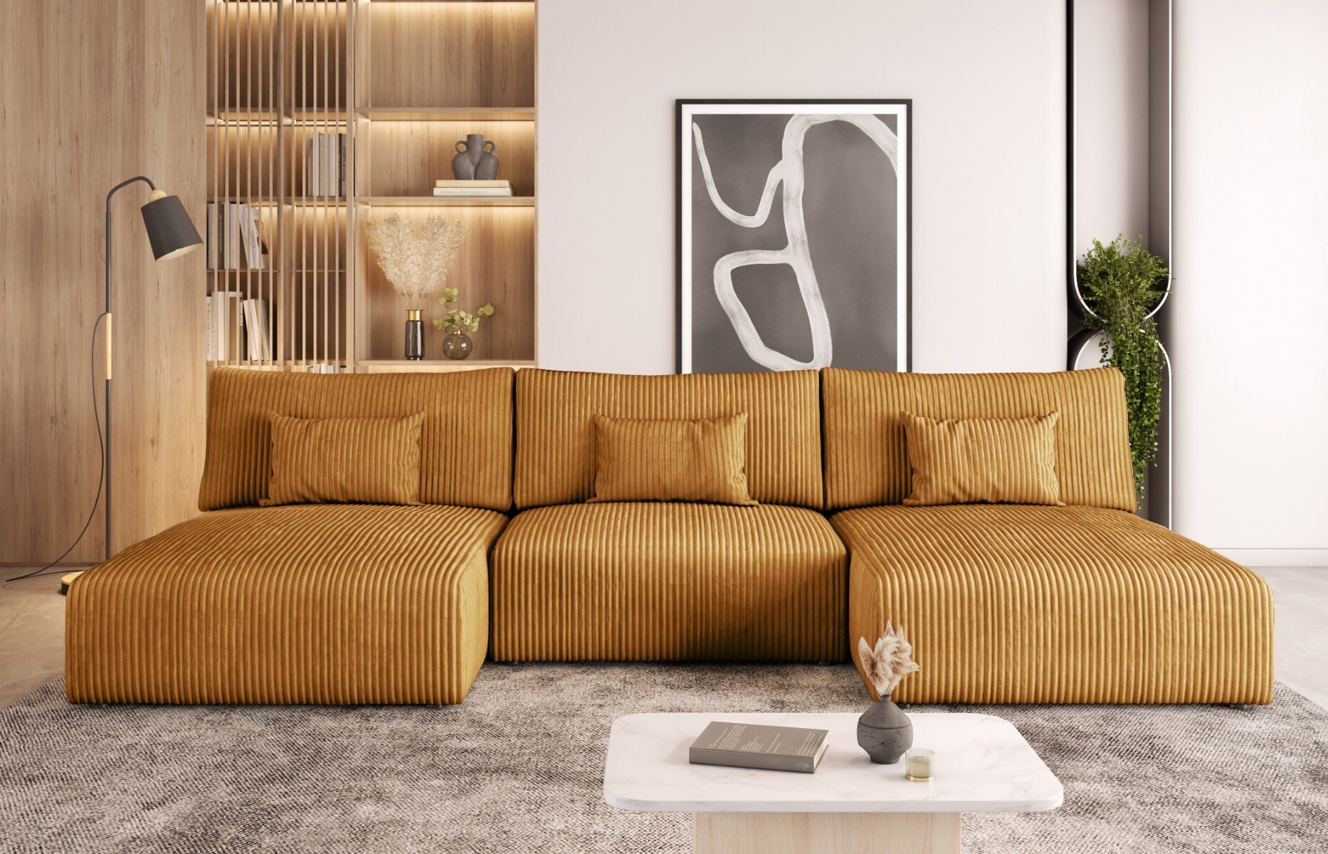 Arezzo U-Vorm Design Slaapbank