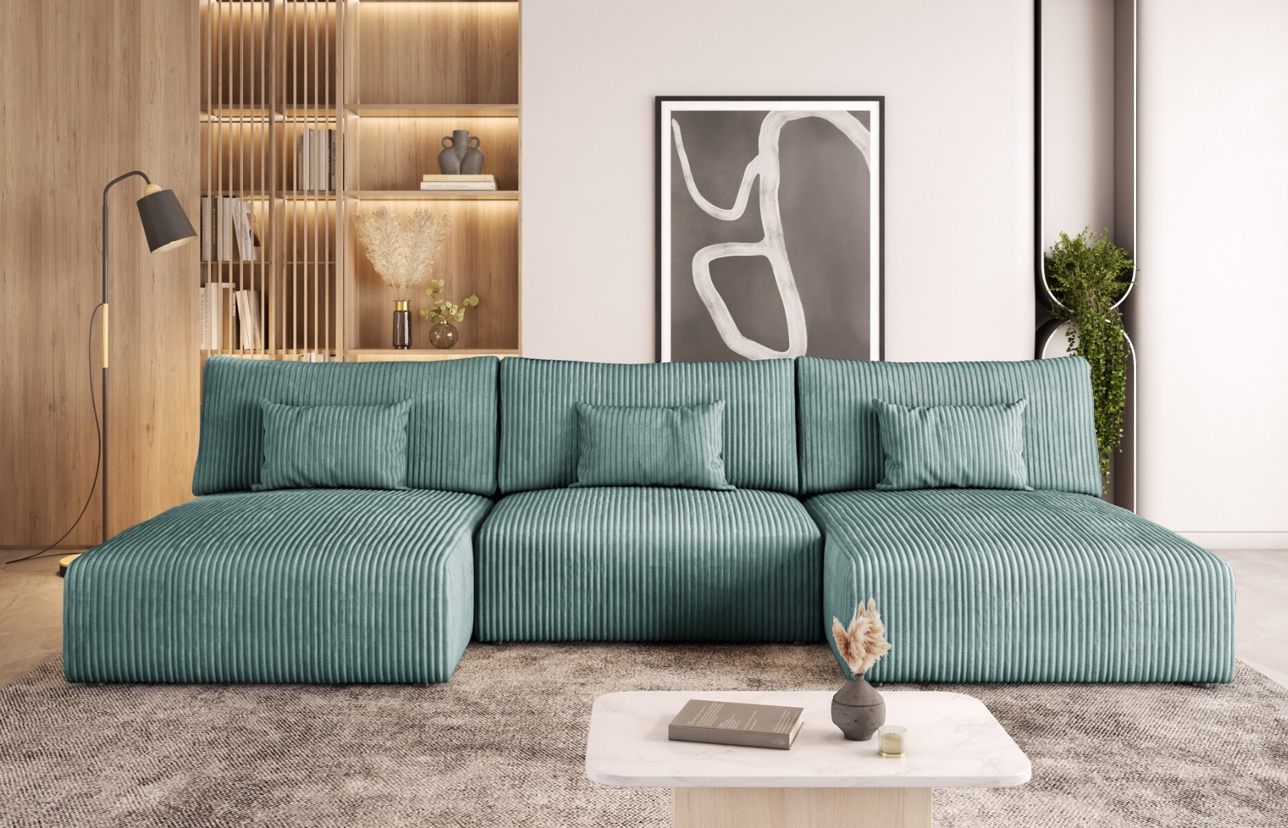 Arezzo U-Vorm Design Slaapbank
