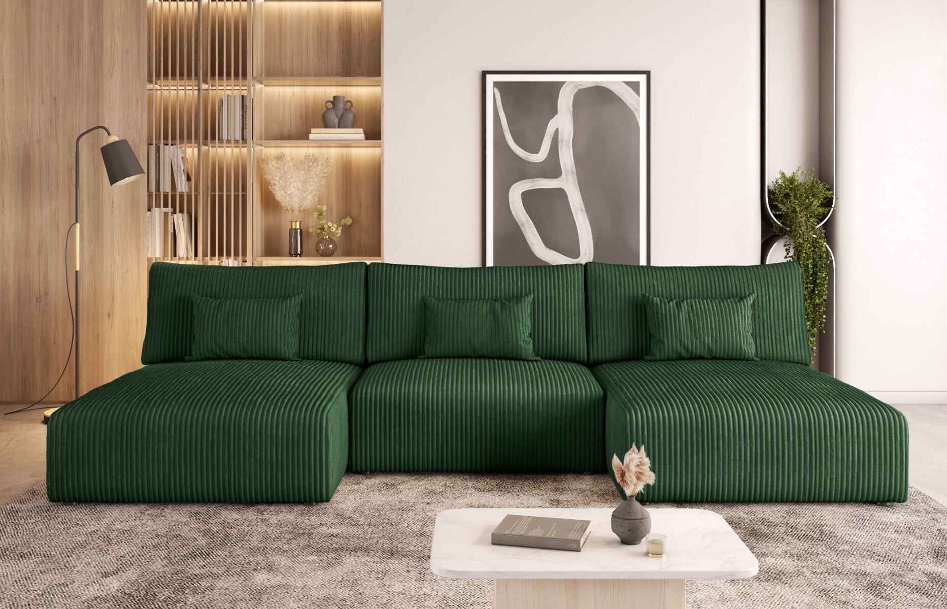 Arezzo U-Vorm Design Slaapbank