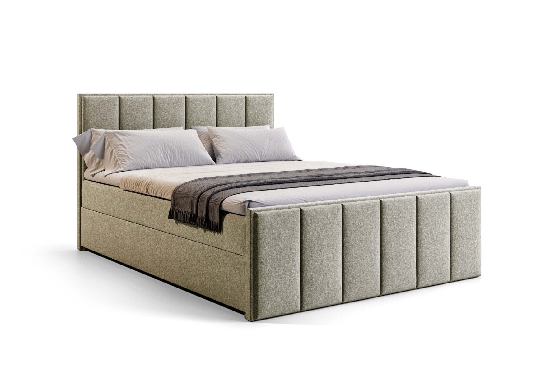 Vlakke boxspring Pisa