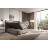 Vlakke boxspring Palermo