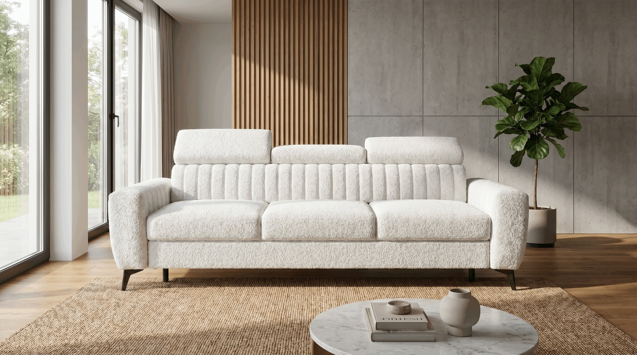 Toledo Design Slaapbank met verstelbare hoofdsteunen