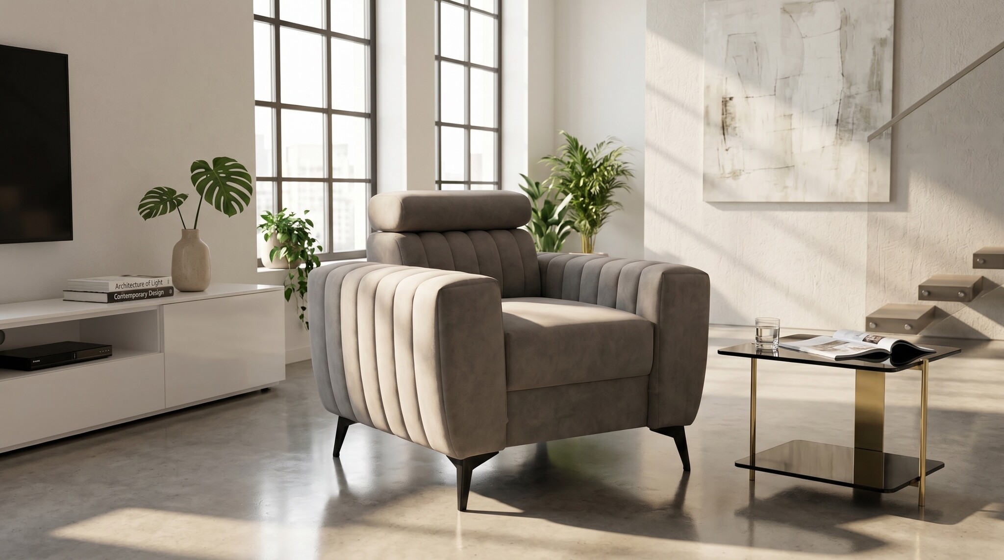 Toledo Fauteuil met verstelbare hoofdsteun