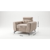 Toledo Fauteuil met verstelbare hoofdsteun