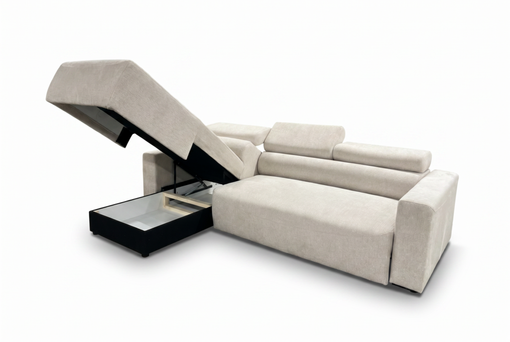 Girona Hoekslaapbank met opbergruimte
