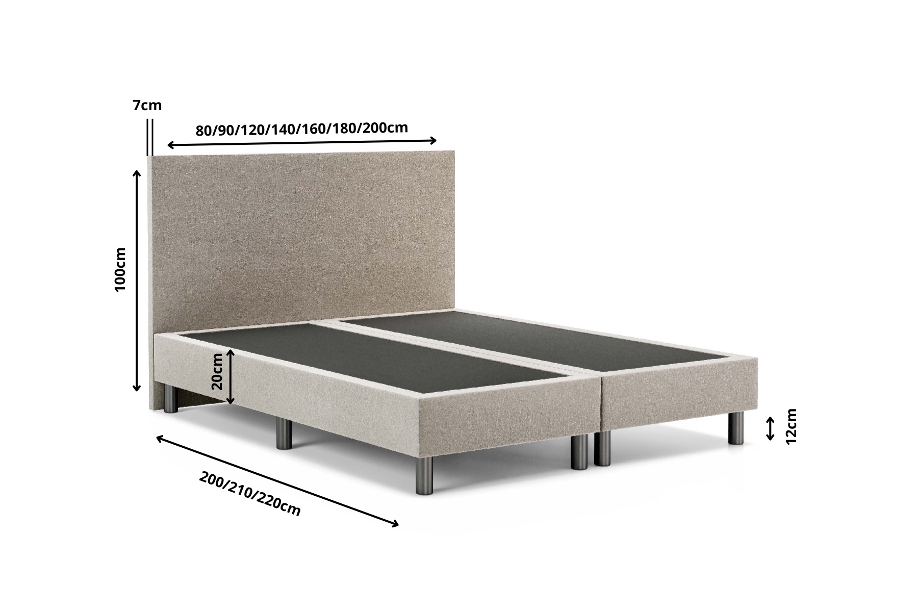 Boxspring Zonder Matras