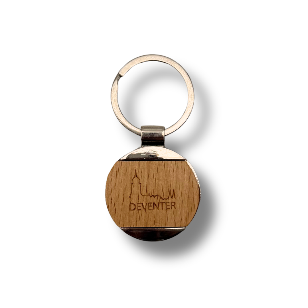 Houten Deventer sleutelhanger