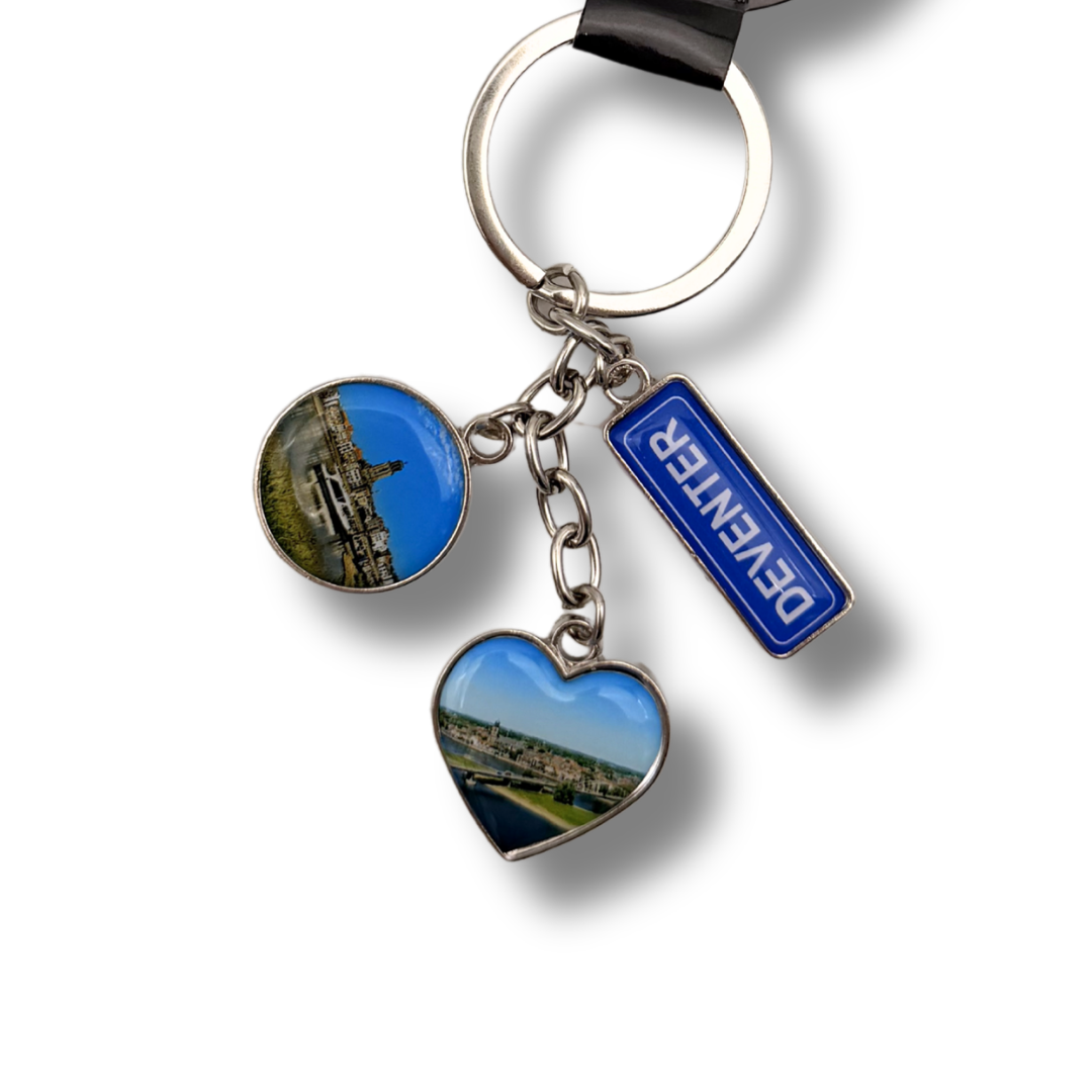 Deventer sleutelhanger bedels