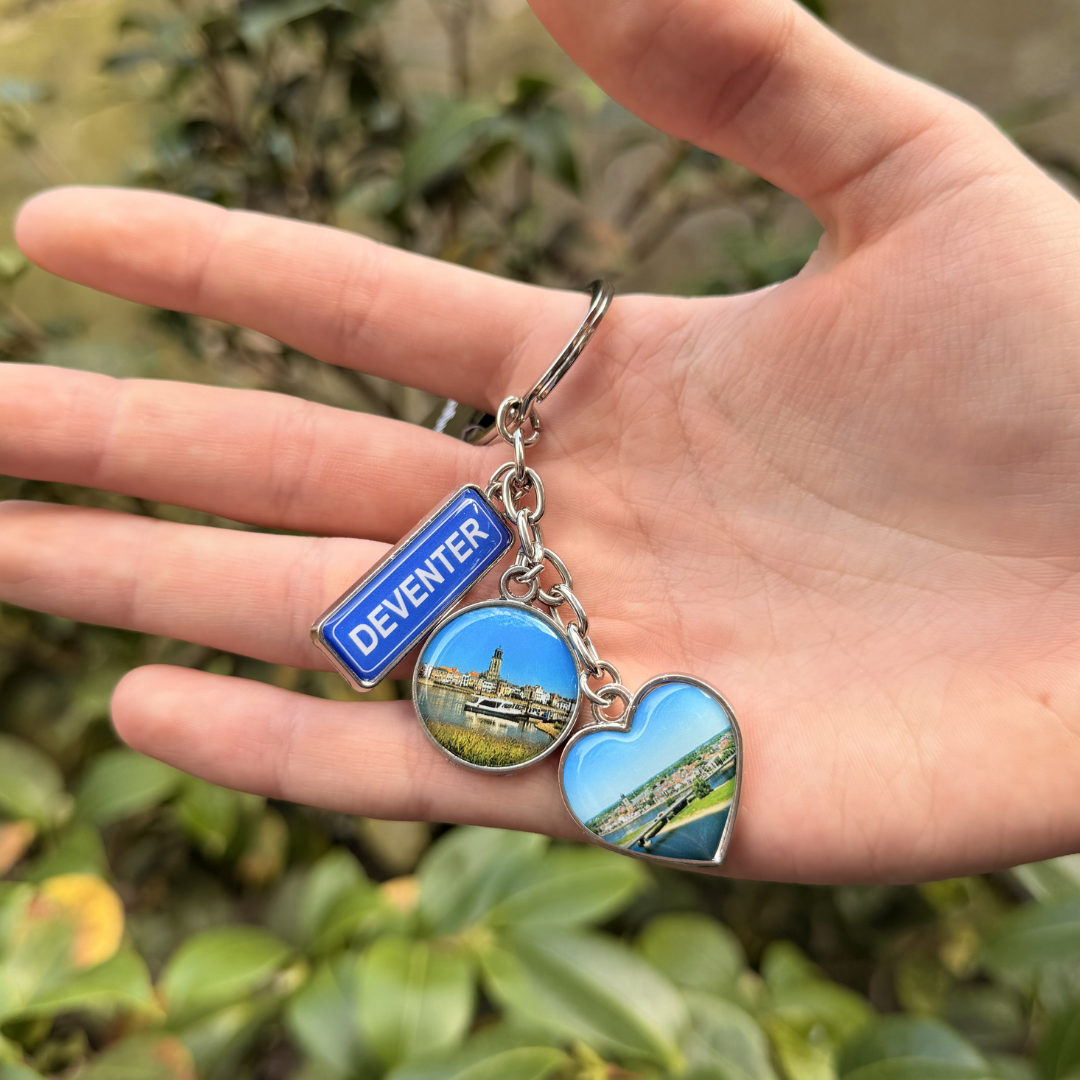 Deventer sleutelhanger bedels