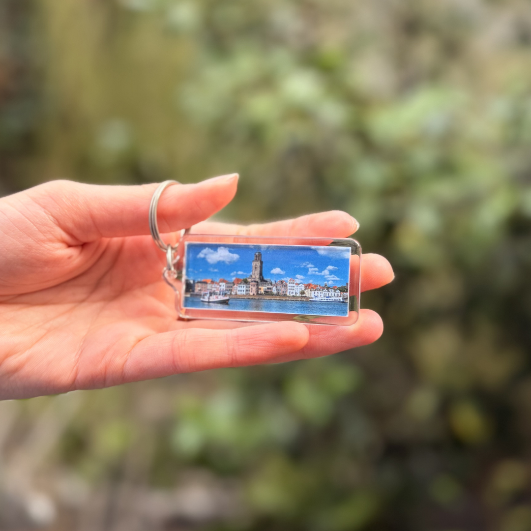 Sleutelhanger Deventer Skyline en plaatsnaam