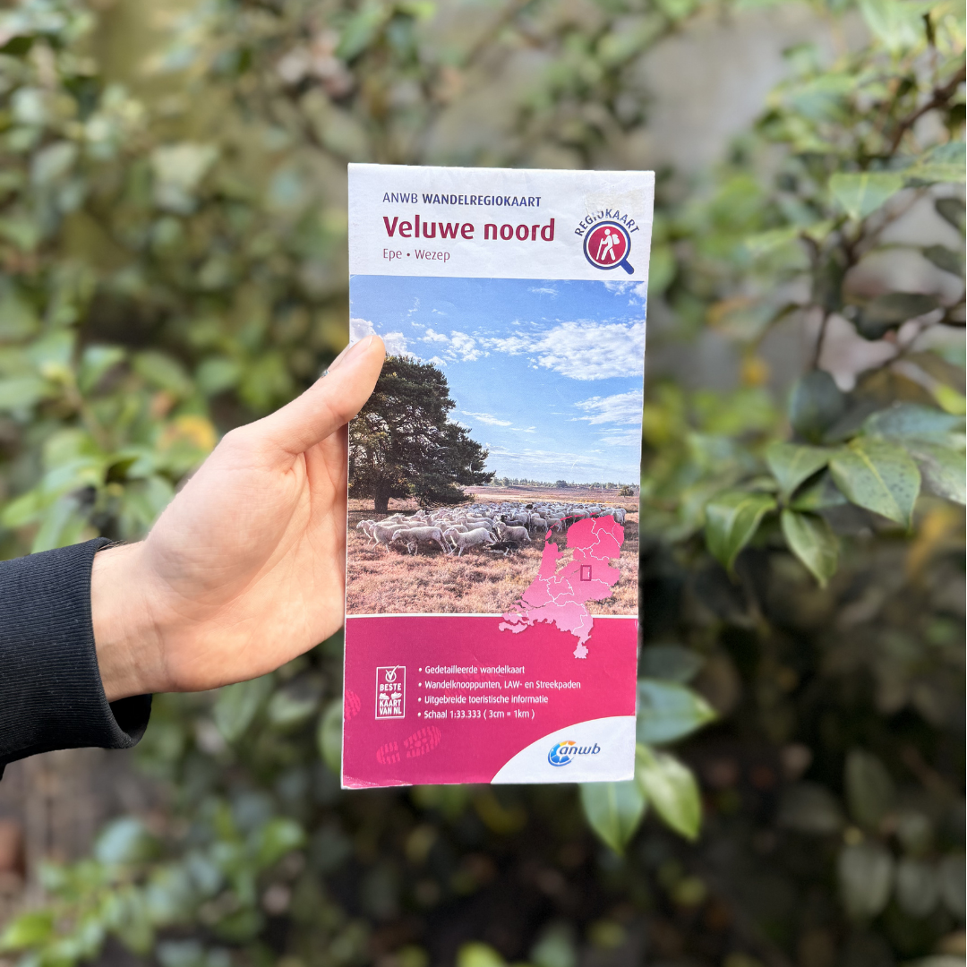 Veluwe Noord Wandel-regiokaart anwb
