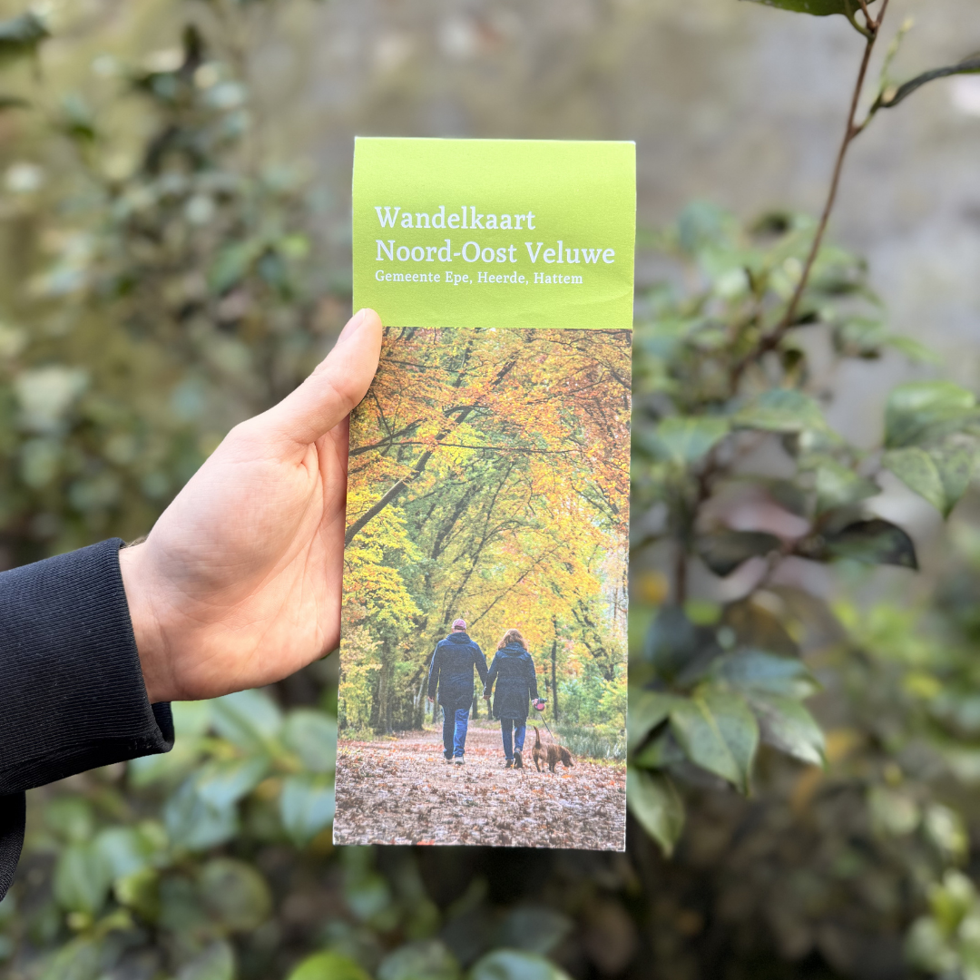 Wandelkaart noordoost Veluwe