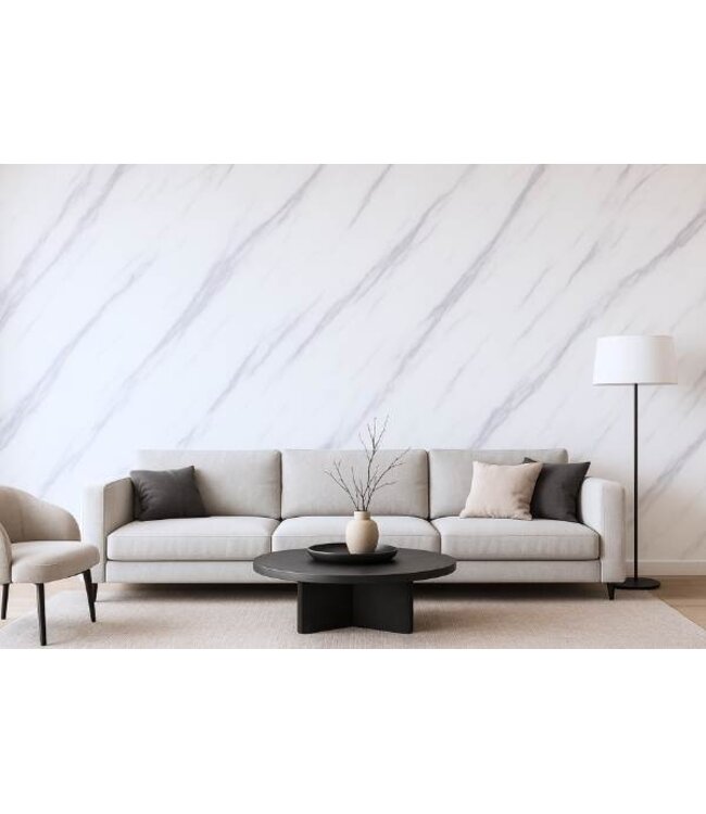 Modifolia MARMERLOOK WIT ZACHTE ADER PLAKFOLIE - Copy