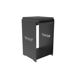 BRANT FireBox Tisch & Pizzakartonhalter – Inklusive Holzschneidebrett