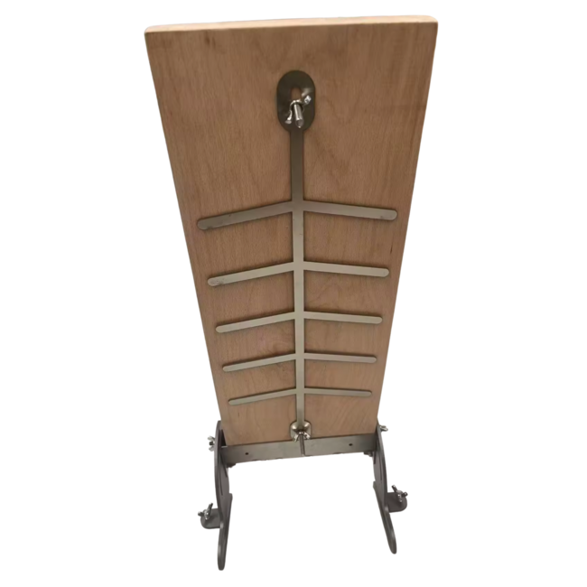 BRANT Rookplank Berkenhout | Verstelbaar RVS Frame voor Braai, Kamado & OFYR